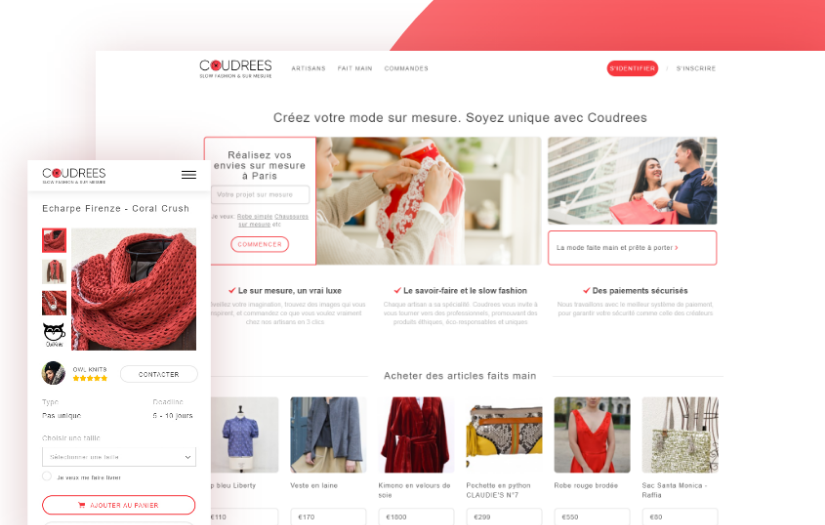 Coudrees, Fashion Matchmaking Platform screenshot 1